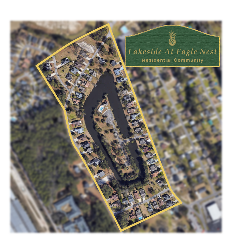 Lakeside at Eagle Nest, Little River, SC, Homeowners Association, Overhead Map